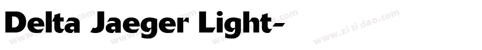 Delta Jaeger Light字体转换